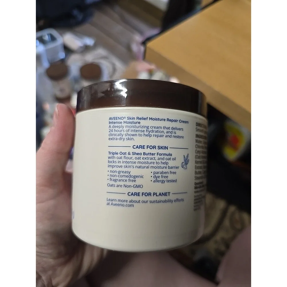 Aveeno Skin Relief Moisture Repair Cream Intense Fragrance Free New Sealed 11oz